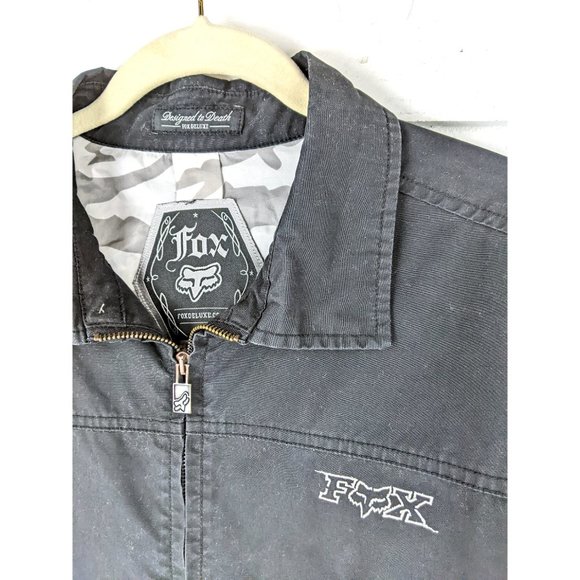 Vintage Fox black brushed cotton jacket - Picture 4 of 5